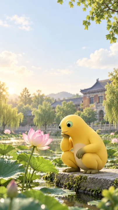 荷塘发呆课 · 手机壁纸